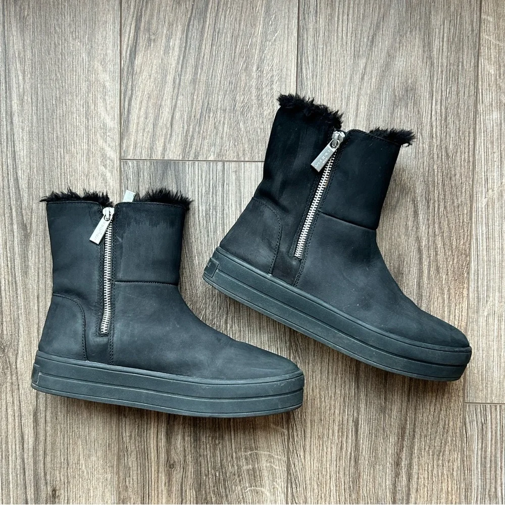 J/Slides Henley Platform Leather Boots | 8 - Picture 2 of 15